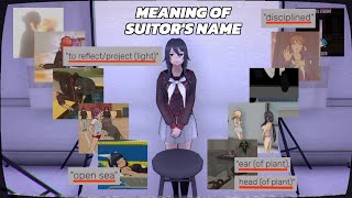 Eliminating Rivals Based On The Meaning Of Their Suitors Name  Yandere Simulator 1980s Mode [upl. by Iman750]