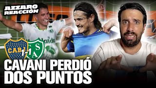 CAVANI PERDIÓ DOS PUNTOS BOCA EMPATÓ 11 ANTE SARMIENTO  AZZARO REACCIÓN [upl. by Boyden]