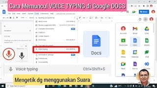 cara memunculkan voice typing di google docs [upl. by Belding]