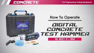 How To Operate  Digital Concrete Test Hammer [upl. by Donoghue]