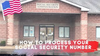 HOW TO PROCESS YOUR SOCIAL SECURITY NUMBER IN USA  DAY 1230 MAMA RN GOES TO USA [upl. by Nithsa]