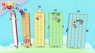 Bank Holiday Big Number Fun  30 Minutes of Maths  Learn to Count for Kids  Numberblocks [upl. by Beaston]