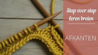 Je breiwerk afkanten [upl. by Kipper]