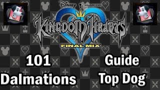 Kingdom Hearts Final Mix Guide How to collect all 101 Dalmatians Guide Top Dog [upl. by Friedland693]