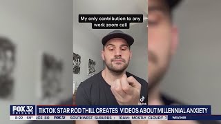 TikTok star Rod Thill creates videos about millennial anxiety [upl. by Cleary]