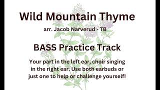 Wild Mountain Thyme BASS Practice TRACK  arr Jacob Narverud  TB [upl. by Odlavu]