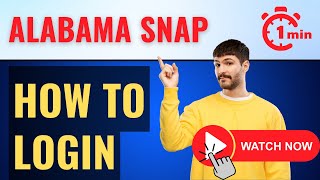 Alabama SNAP Login⏬👇 mydhralabamagov Sign in  Alabama Food Assistance [upl. by Leuqim]