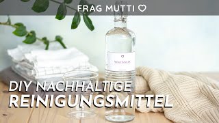 DIY Nachhaltige Reinigungsmittel 🧴 Küchenreiniger Spülmaschinenpulver amp Weichspüler selber machen 🌼 [upl. by Assiram]