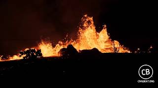 Kilauea Lava Flow Activity In Lower Puna May 19 2018 [upl. by Oirasor892]