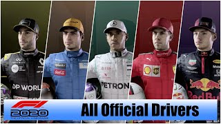 F1 2020 All Official Drivers [upl. by Alekram]