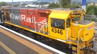 KiwiRail Locomotive DC 4346  Avondale Station [upl. by Gerek]