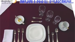 Montaje mesa formal Etiqueta para mesa [upl. by Ahsiliw572]