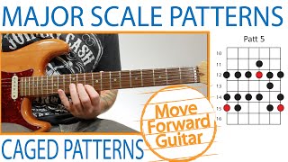 Guitar  Major Scale  5 CAGED Patterns Positions [upl. by Reilly60]