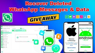 How to Recover Deleted WhatsApp MessagesImagesVideoAudioDoc on iPhoneAndroid iToolab RecoverGo [upl. by Melas]