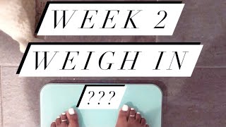 WEIGHT LOSS WEEK 2 WEIGH INSTARTING WEIGHT 199 [upl. by Barry]