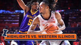 Western Illinois at Illinois  Highlights  Big Ten Basketball  Nov 24 2023 [upl. by Hank]