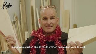 Hubo  Zelf kerstboom van steigerhout maken DIY [upl. by Asilahs]