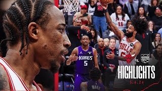 HIGHLIGHTS Chicago Bulls comeback from down 22 points to beat the Kings 113109 [upl. by Hurless176]