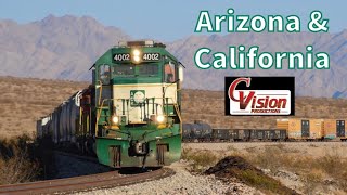 Arizona amp California Railroad in the Sonoran and Mojave Deserts 30 Years of ARZC [upl. by Annaeiluj]