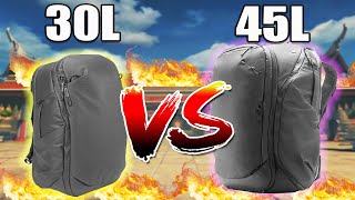 Peak Design 45L Travel Backpack vs Peak Design 30L Travel Backpack [upl. by Norraa]