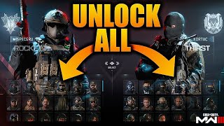 AFTER PATCH UNLOCK ALL TOOL MW3  WARZONE 3  UNLOCK ALL NEW CAMOS OPERATORS amp MORE  w Pekadi [upl. by Ettelocin]