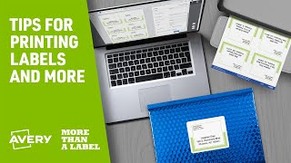 Weve Got Your Back The Best Printing Tips for Avery Labels [upl. by Namyh]