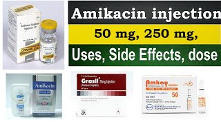 amikacin injection uses in hindi amikacin injection 250mg 50 mg Uses side Effects Dosage [upl. by Nolram]