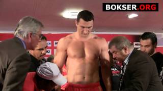 Wladimir Klitschko vs Samuel Peter  official weighin [upl. by Attenra926]