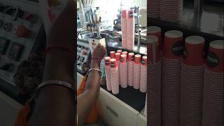 Paper cups 80 ml papercupmachinery youtubeshortvideo youtube [upl. by Elleivap]