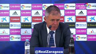 Rueda de prensa de Lucas Alcaraz tras el Real Zaragoza vs UD Almería 21 [upl. by Bethel869]