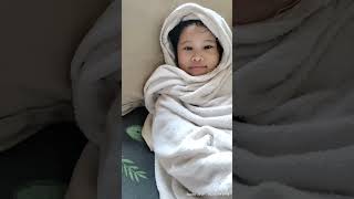 Baby in a cocoon🤣 cutebaby cute funnybaby babygirl [upl. by Eixid]