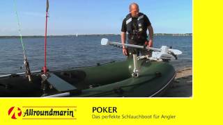 Allroundmarin Poker 430  Das perfekte Schlauchboot für Angler [upl. by Kerri]