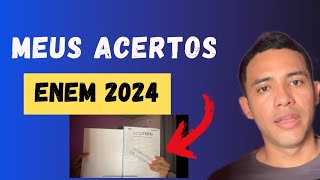 Meus acertos no enem 2024 e minha opinião sobre a prova [upl. by Burne339]