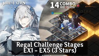 Alchemy Stars Regal  A ThousandYear Vigil all Challenge Stages 3 Stars [upl. by Henig]