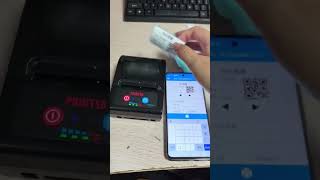 Mini Bluetooth Thermal Printer with Auto Cutter sticker automaticlabeler thermalpaper [upl. by Sivram]