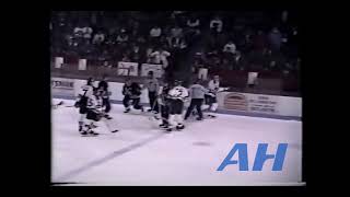 QMJHL Apr 3 1992 Sylvain BlouinLAV v Michal LonguerHUL Laval Titan Hull Olympiques [upl. by Aissatsan755]