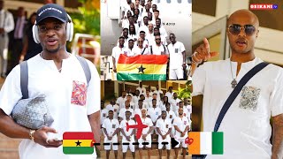 WATCH BLACK STARS DEPARTURE TO IVORY COAST🇬🇭⏭️🇨🇮AYEW amp CHRIS HUGHTON SPEAKS  JAMA SESSION [upl. by Yadnil]