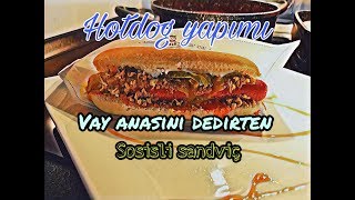 Harbi Sosisli Sandviç  Hot Dog Nasıl Yapılır  How to make Hot Dog  Yavuz Koc [upl. by Werner]