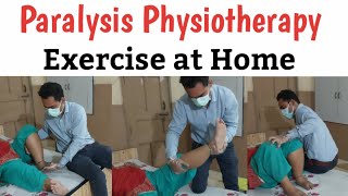 लकवा का फिज़ियोथैरेपी इलाज  Paralysis Physiotherapy Exercise at Home  Paralysis Exercise for Leg [upl. by Ainalem]