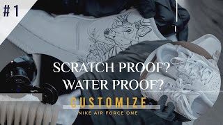 Customize Nike Air Force Scratch Proof Test [upl. by Lilak596]