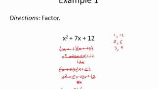 Factoring Trinomials Where a  1 [upl. by Repinuj]