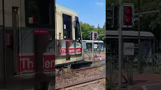 Einfahrt K5000 Straßenbahnmuseum Thielenbruch H Buchheim Herler str  tram hsk kvb [upl. by Nareht765]