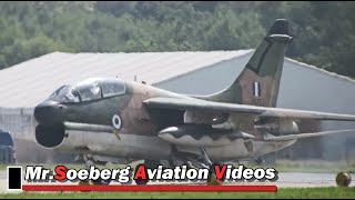 Beautiful Departure Volkel Airshow 2013 2x Corsair II Hellenic Air Force [upl. by Amandie]