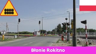 Železniční přejezdPrzejazd kolejowy Błonie Rokitno PL  1782023 [upl. by Iharas959]