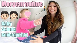 Schlaflose Nächte  Morgenroutine mit 3 Kindern  Schule Kindergarten amp Baby  Mamiseelen [upl. by Warrin]