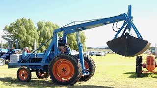 1954 Fordson Major Tractor with a Pelican Loader Running [upl. by Kanter]