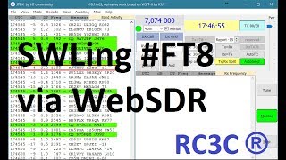 SWLing FT8 7074 MHz via WebSDR using JTDX v181065 [upl. by Blisse]