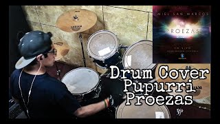 Popurrí Proezas  Miel San Marcos  No Callaré  Remolineando  Drum Cover by Danny Mark Usar 🎧 [upl. by Eladal719]