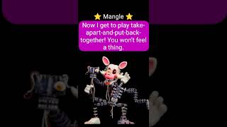 UCN ⚡ Mangle ⚡ Voice Lines ⚡ FNAF Ultimate Custom Night fnaf [upl. by Gretta120]