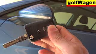 VW Golf 7 remote control key synchronisation re program key VW [upl. by Enoid406]